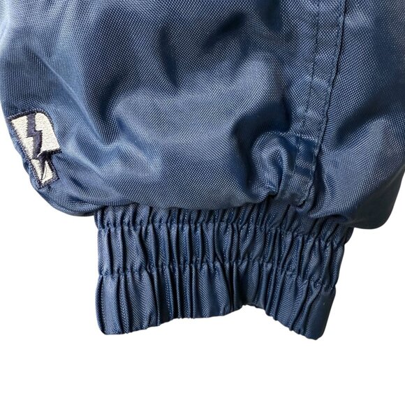 Vintage Pro Player Cleveland Indians Reversible Baseball Jacket Navy Blue Red L - Picture 12 of 14